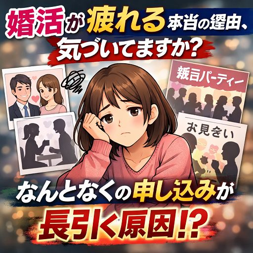 婚活が疲れる本当の理由、気づいてますか?
