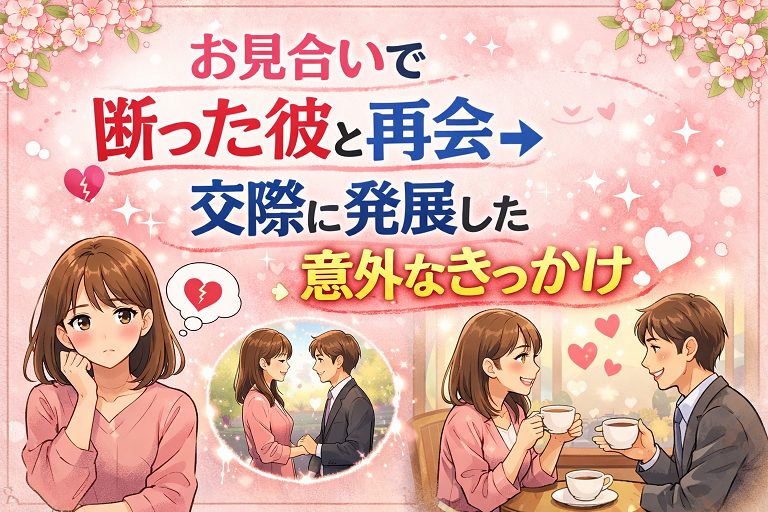 お見合いで断った彼と再会→交際に発展した意外なきっかけ
